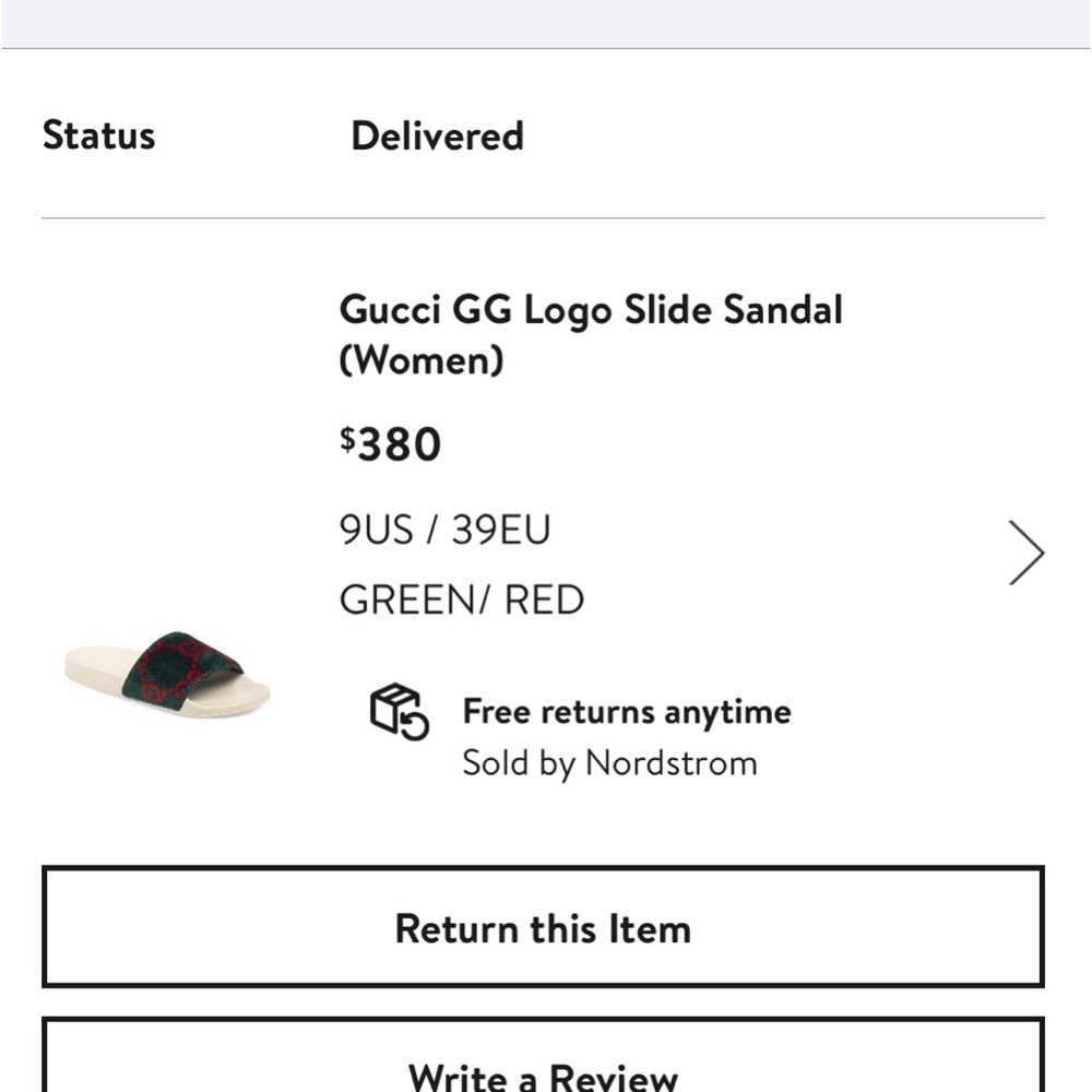 Brand new Gucci slides